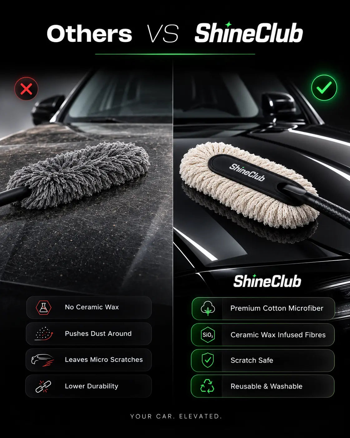 ShineClub DustLock Ceramic Duster