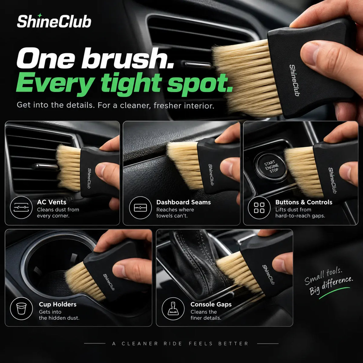 DetailPro Brush | Interior Detailing Brush