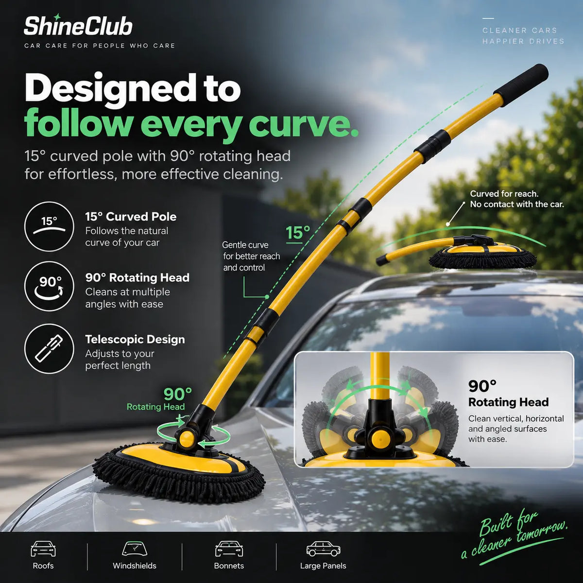 Long-Reach Car Wash Mop