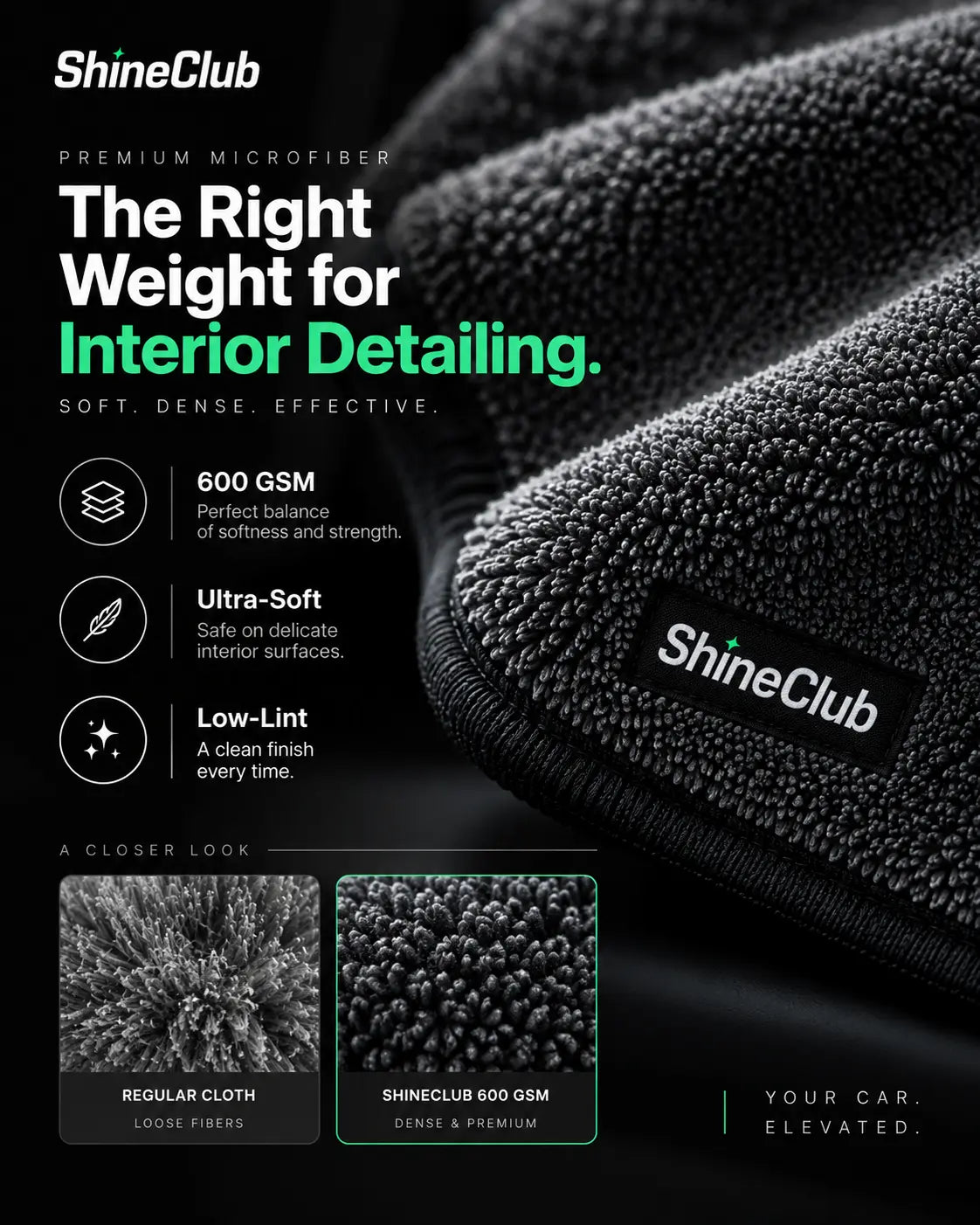 600 GSM Interior Microfiber Cloth