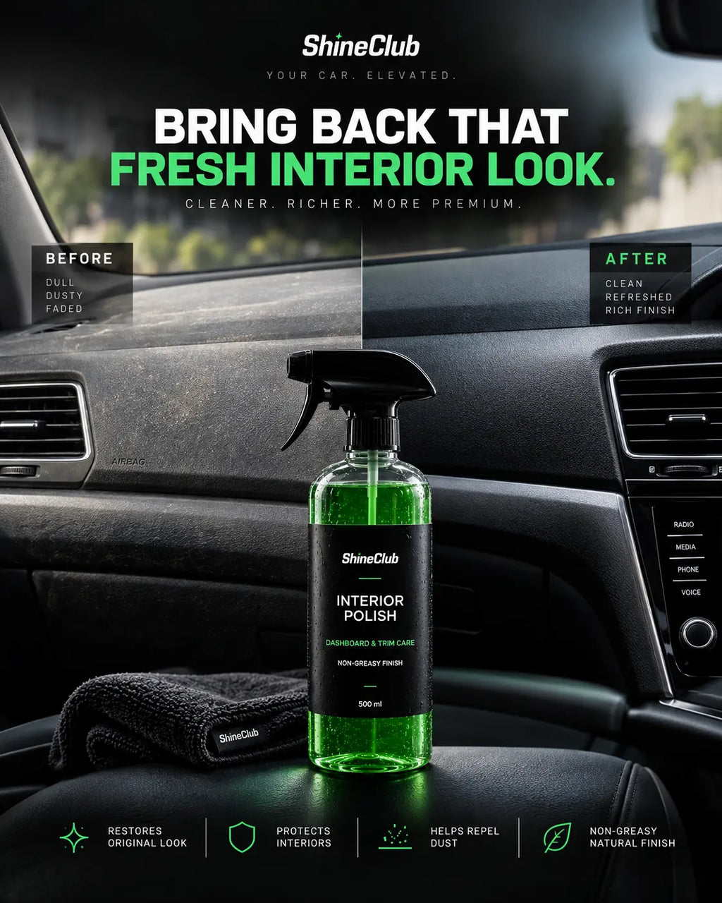 Interior Polish | Dashboard & Trim Care