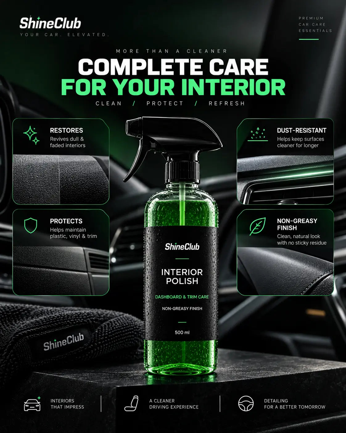 Interior Polish | Dashboard & Trim Care