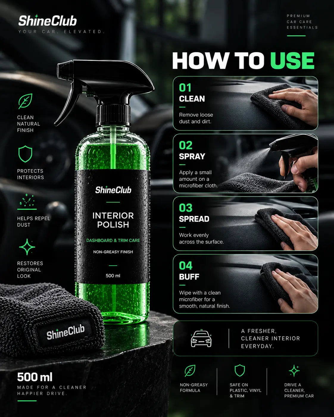 Interior Polish | Dashboard & Trim Care
