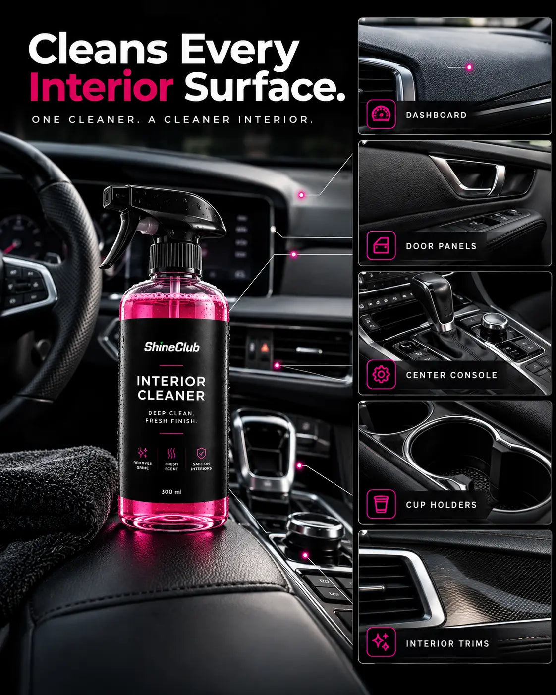 Interior Cleaner – Deep Clean & Fresh Finish
