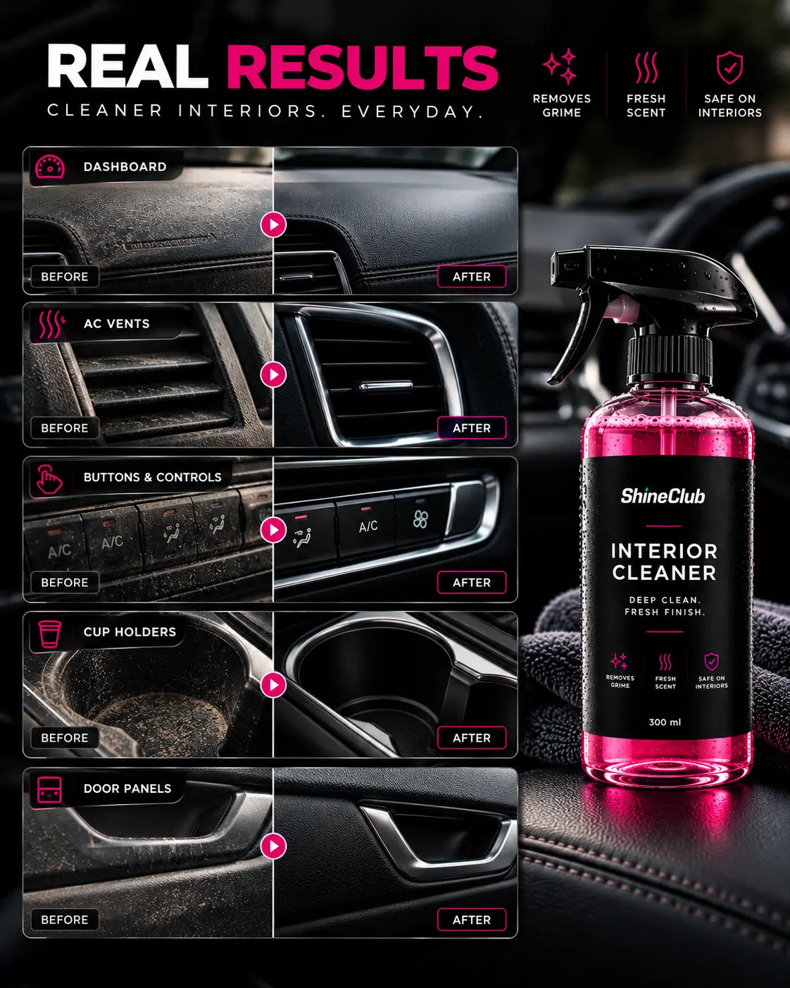 Interior Cleaner – Deep Clean & Fresh Finish